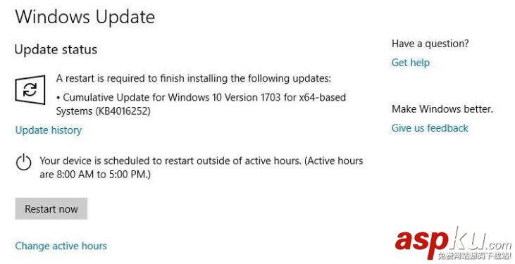 Win10創意者,KB4016252