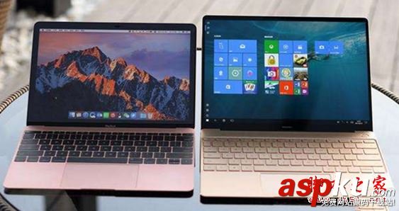 華為MateBook和蘋果Macbook,華為MateBook,蘋果Macbook