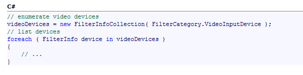 AForge,C#,攝像頭,視頻錄制