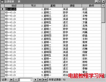  用Access實(shí)現(xiàn)學(xué)校課程表的科學(xué)管理 - 溫馨家園 - 溫馨家園