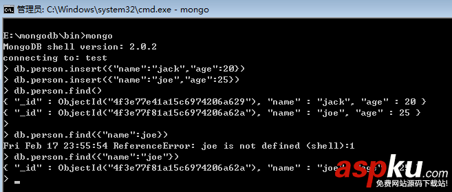 mongodb,基礎入門