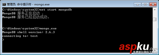 Windows 無法啟動MongoDB服務 錯誤1067：進程意外終止