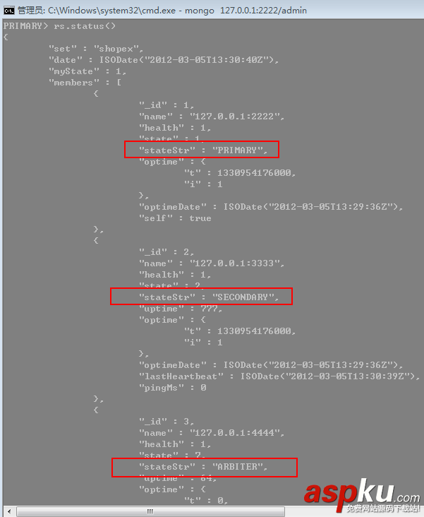 mongodb,主從復制