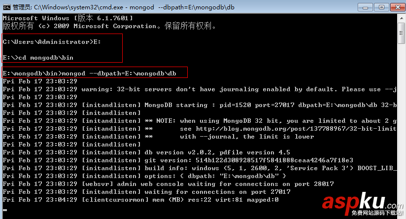 mongodb,基礎入門
