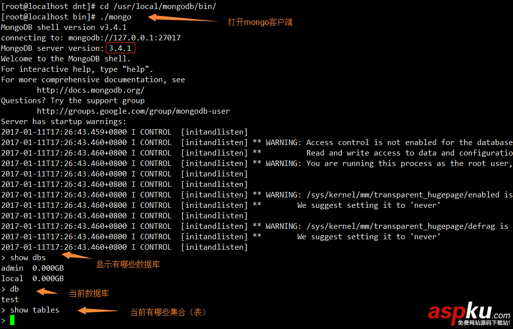 CentOS,安裝,Mogodb