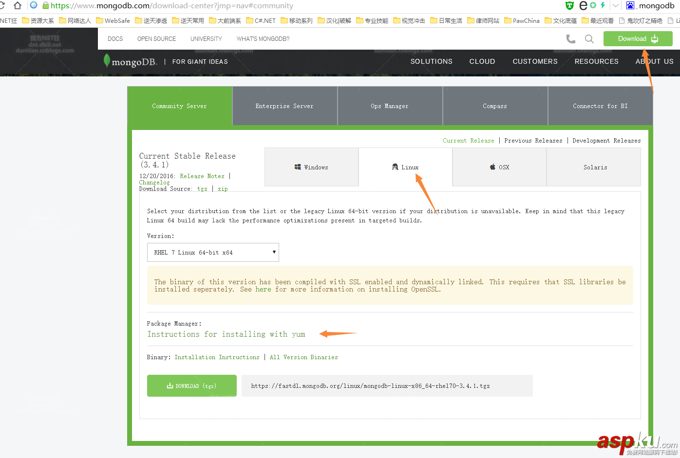 CentOS,安裝,Mogodb