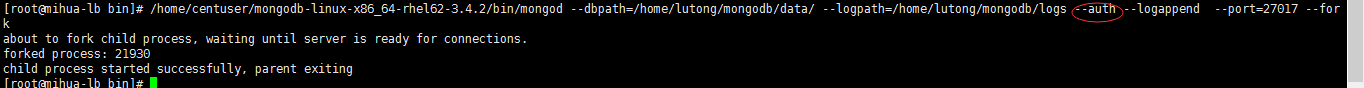 mongodb,開啟權限驗證,mongodb開啟權限,權限認證