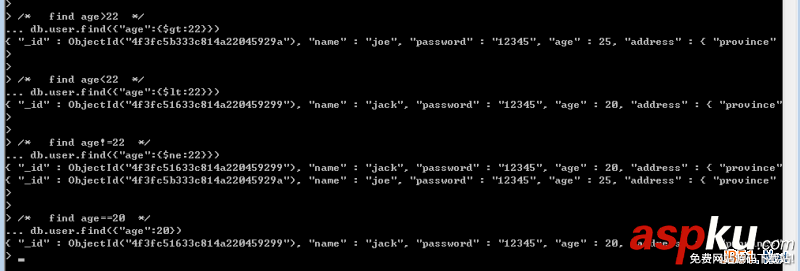 MongoDB入門教程之細說MongoDB數據庫的增刪查改操作
