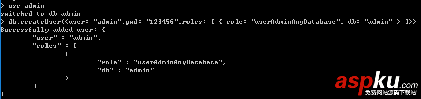 身份認證,MongoDB