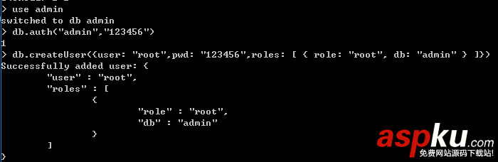 身份認證,MongoDB