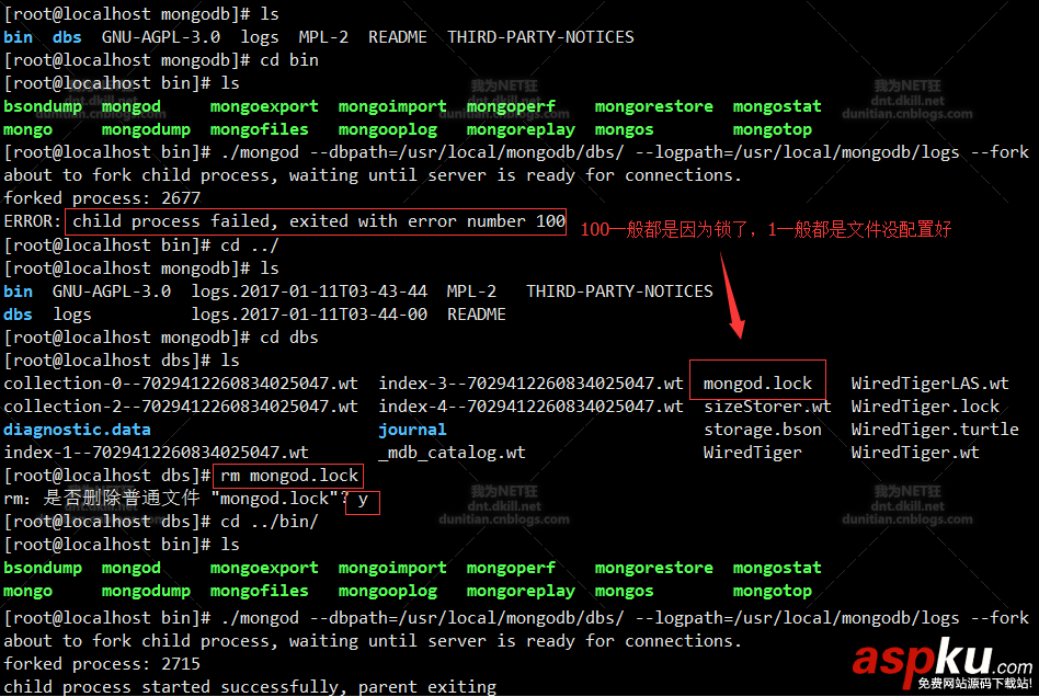 Mongodb常見錯誤