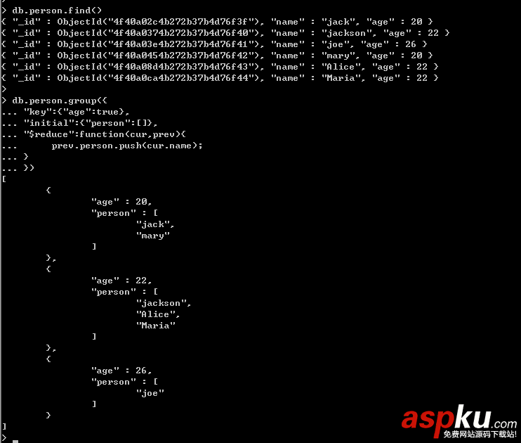 MongoDB入門教程之聚合和游標操作介紹