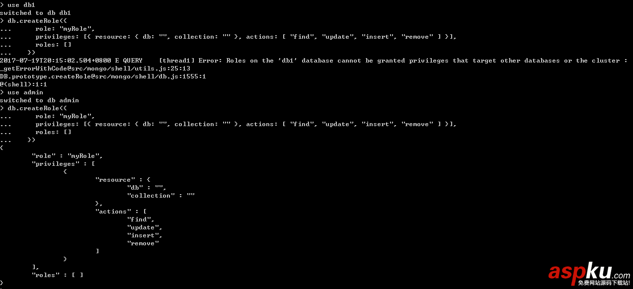 身份認證,MongoDB