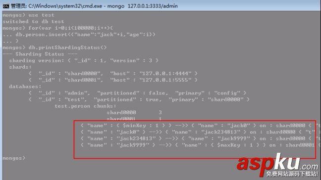 mongodb分片技術,mongodb,分片