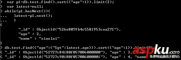 mongoDB分頁的兩種方法(圖例)