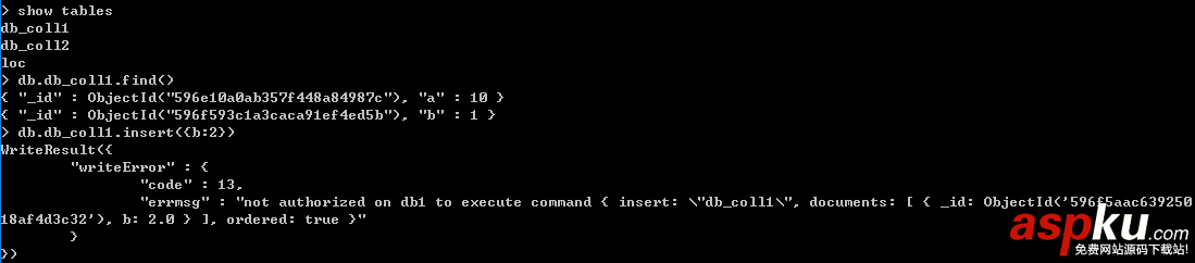 身份認證,MongoDB
