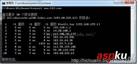 Tracert,命令詳解