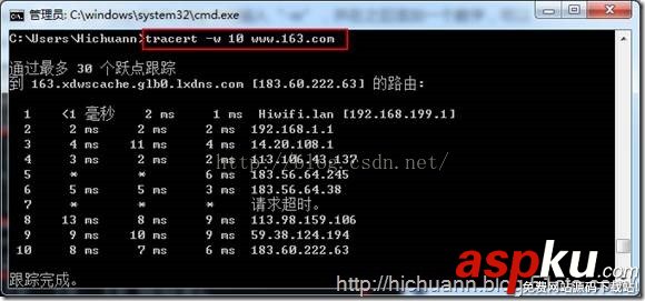 Tracert,命令詳解