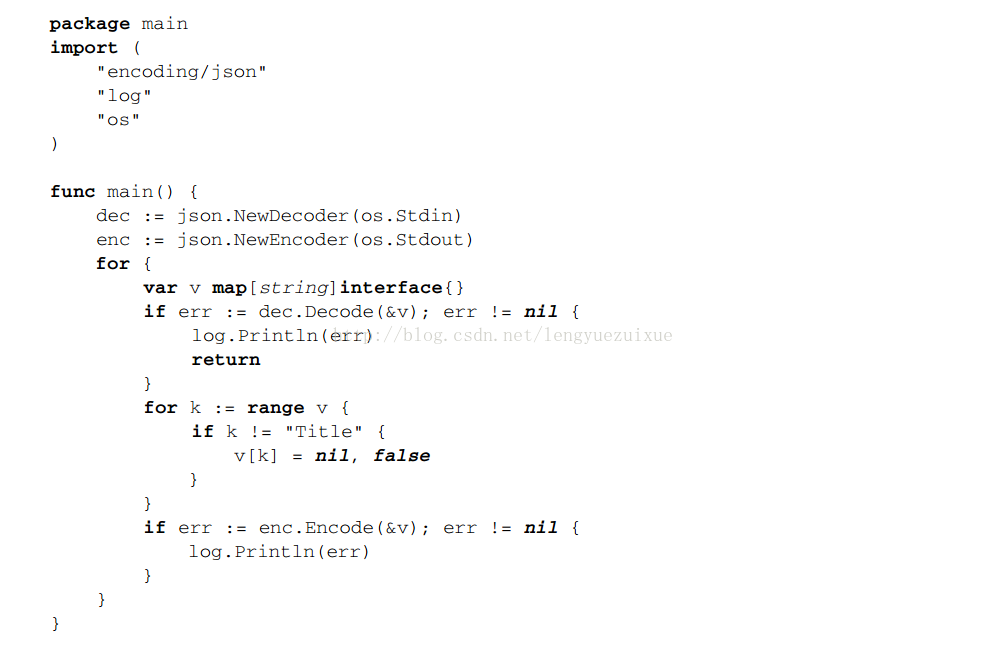 Go語言,JSON