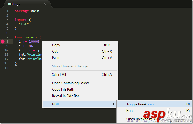 golang,Sublime Text,開發調試環境