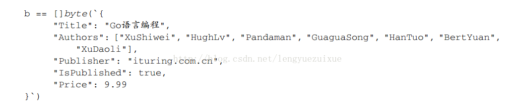 Go語言,JSON
