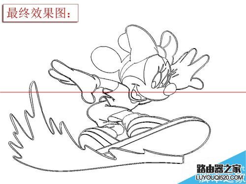 ps怎么快速把卡通圖片變成線條圖？