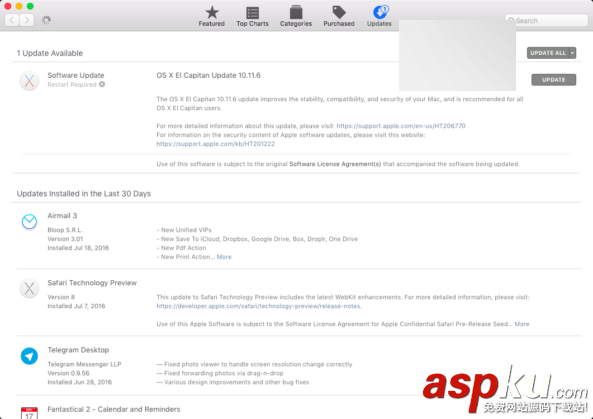 OSX10.11.6,預覽版Beta3,蘋果,macOS