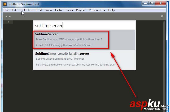 SublimeText,Sublime,本地服務器