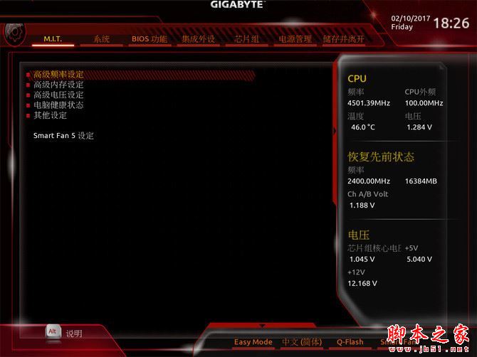 四、BIOS解析：超頻設置全面、可玩性高