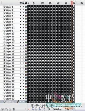 Flash技巧:運用圖層簡單實現傳統數字動畫效果_武林網