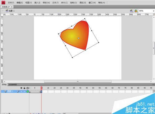 用Flash制作“心動”動畫