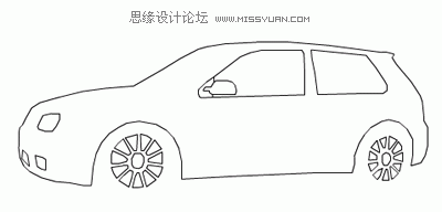 Flash制作汽車(chē)線條逐漸顯示動(dòng)畫(huà),PS教程,思緣教程網(wǎng)