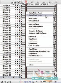 Flash cs3實例教程：簡單實現傳統數字動畫,PS教程,思緣教程網
