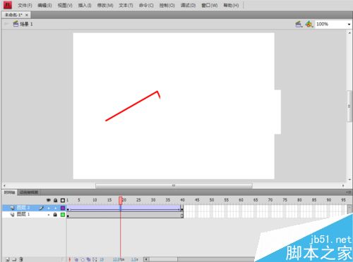 用Flash制作使物體逐漸顯示的動畫