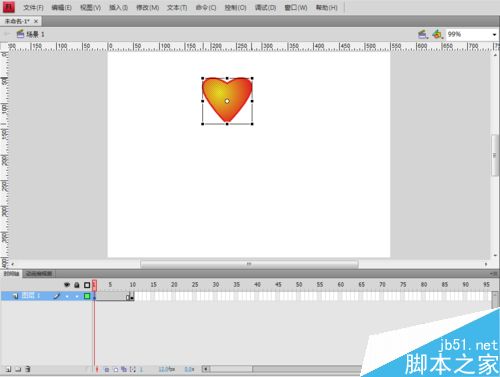 用Flash制作“心動”動畫