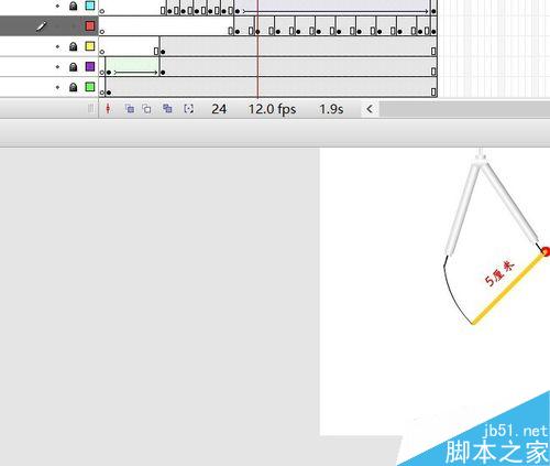 flash旋轉(zhuǎn)實例――圓規(guī)畫圓