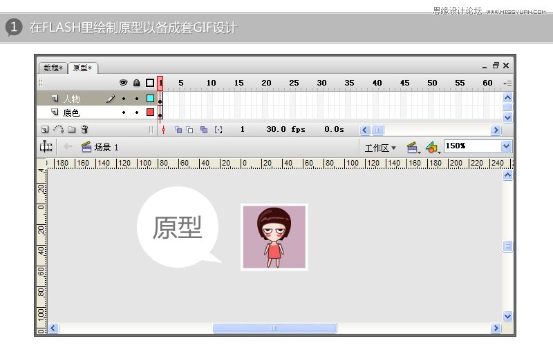 Flash實例教程：制作GIF完整分享,PS教程,思緣教程網