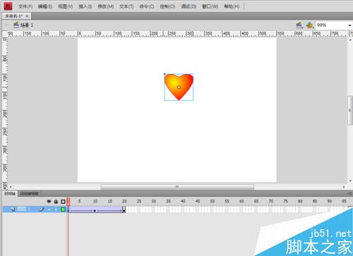 用Flash制作“心動”動畫