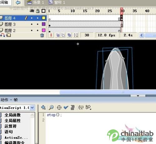 Flash打造窗紗飄動的音樂動畫_中國設(shè)計秀整理