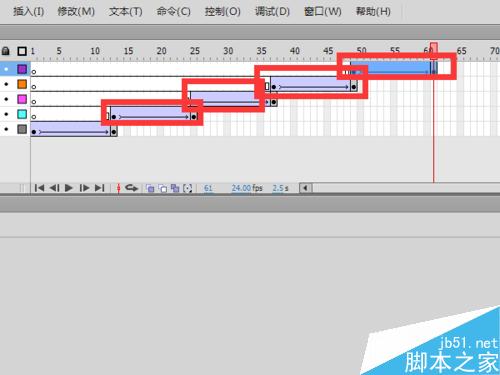 怎樣在FLASH中制作移動的字