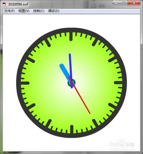 flash制作跟隨系統時間的動態時鐘