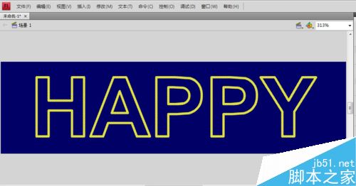 怎么用flash cs4制作具有霓虹燈效果的文字？