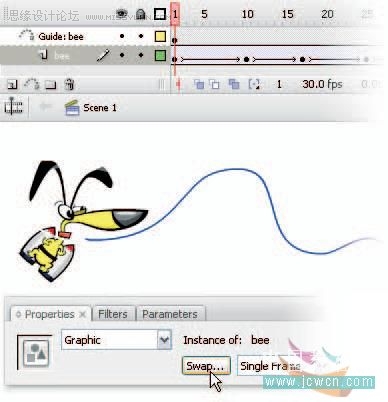 Flash cs3鼠繪教程：圖形元件的同步應(yīng)用,PS教程,思緣教程網(wǎng)