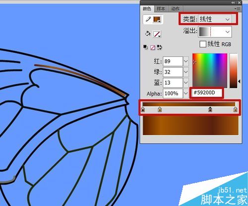 flash繪制玻璃蝴蝶