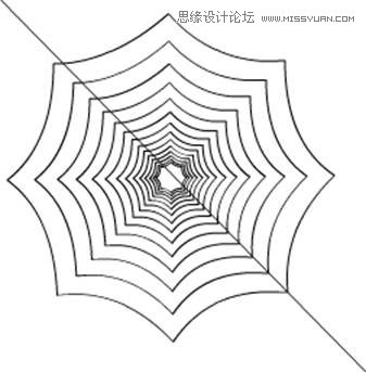 Flash基礎教程：繪制逼真的蜘蛛網效果圖,PS教程,思緣教程網