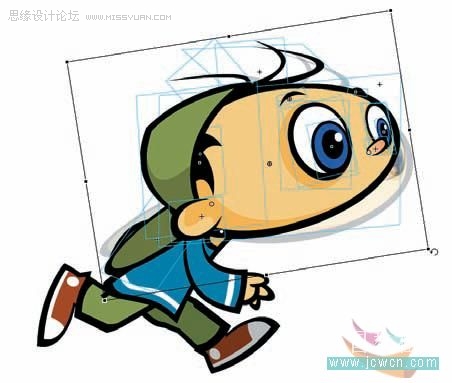 Flash cs3鼠繪教程：鉸連身體部分,PS教程,武林網(wǎng)教程網(wǎng)