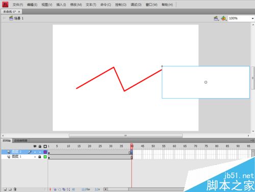用Flash制作使物體逐漸顯示的動畫