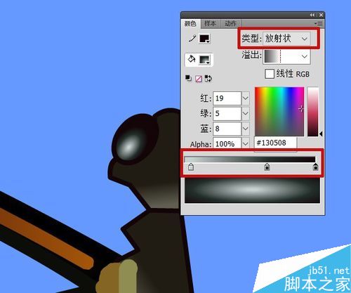 flash繪制玻璃蝴蝶