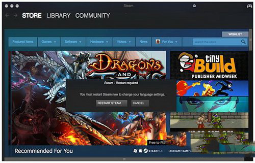 mac版steam無法設置中文 steam更新后中文設置無效解決方法2