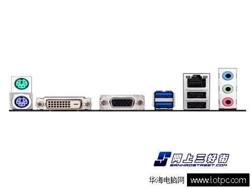 華碩 B85M-K 主板背面接口